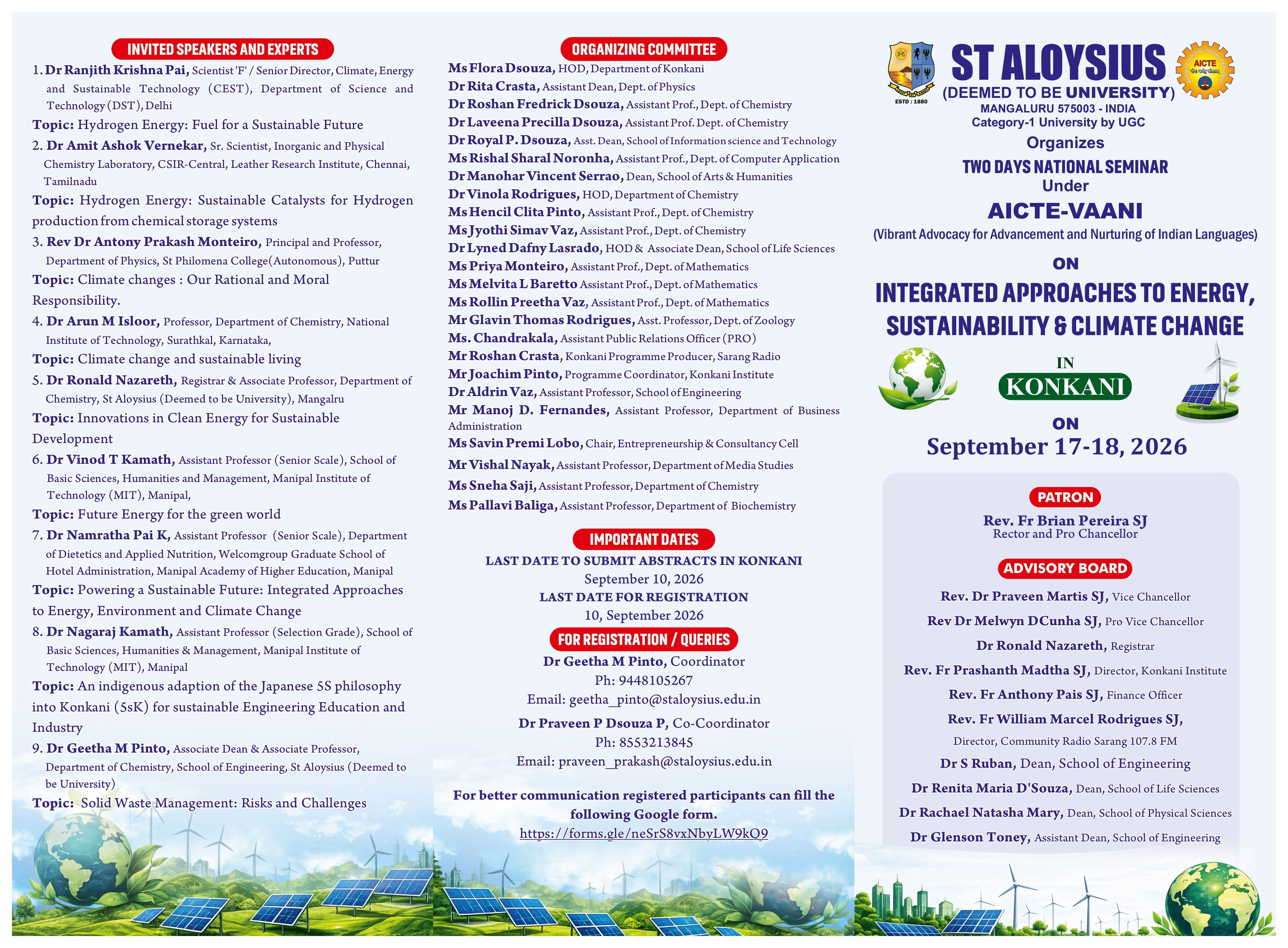 INTEGRATED APPROACHES TO ENERGY,  SUSTAINABILITY & CLIMATE CHANGE