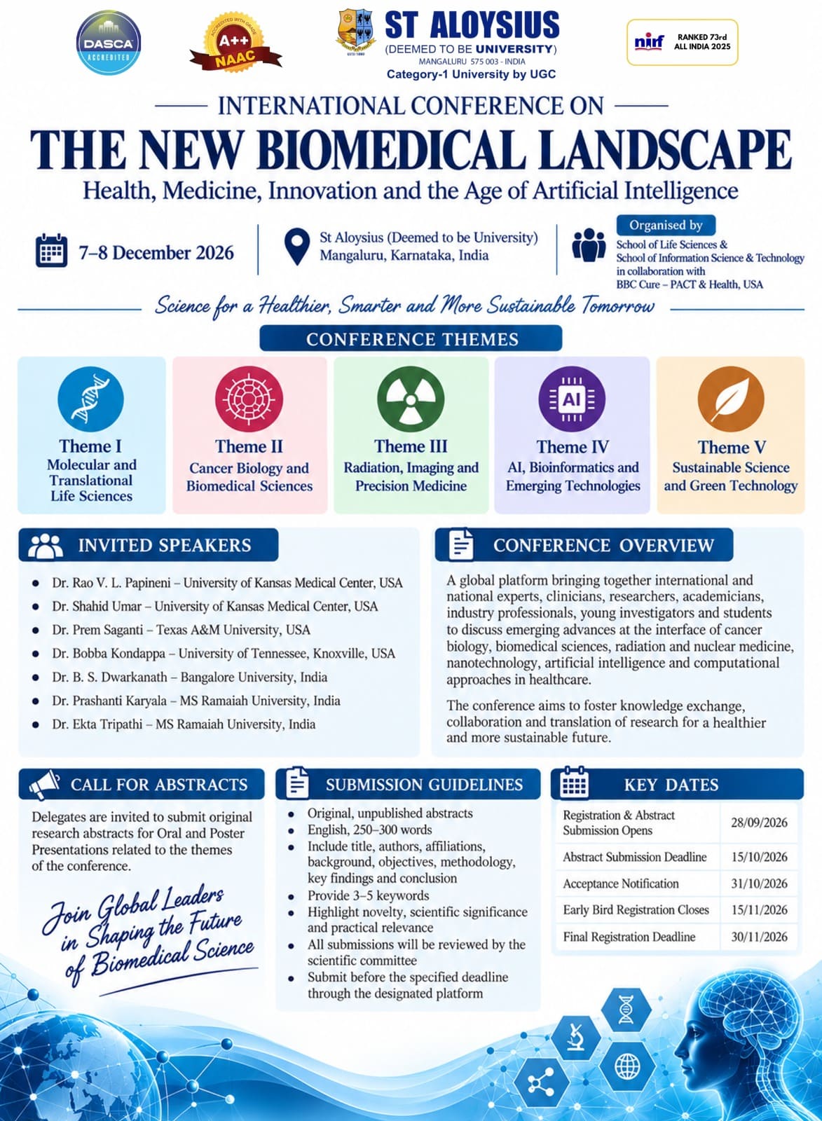 International Conference on The New Biomedical Landscape- Health, Medicine, Innovation and the Age of Artificial Intelligence