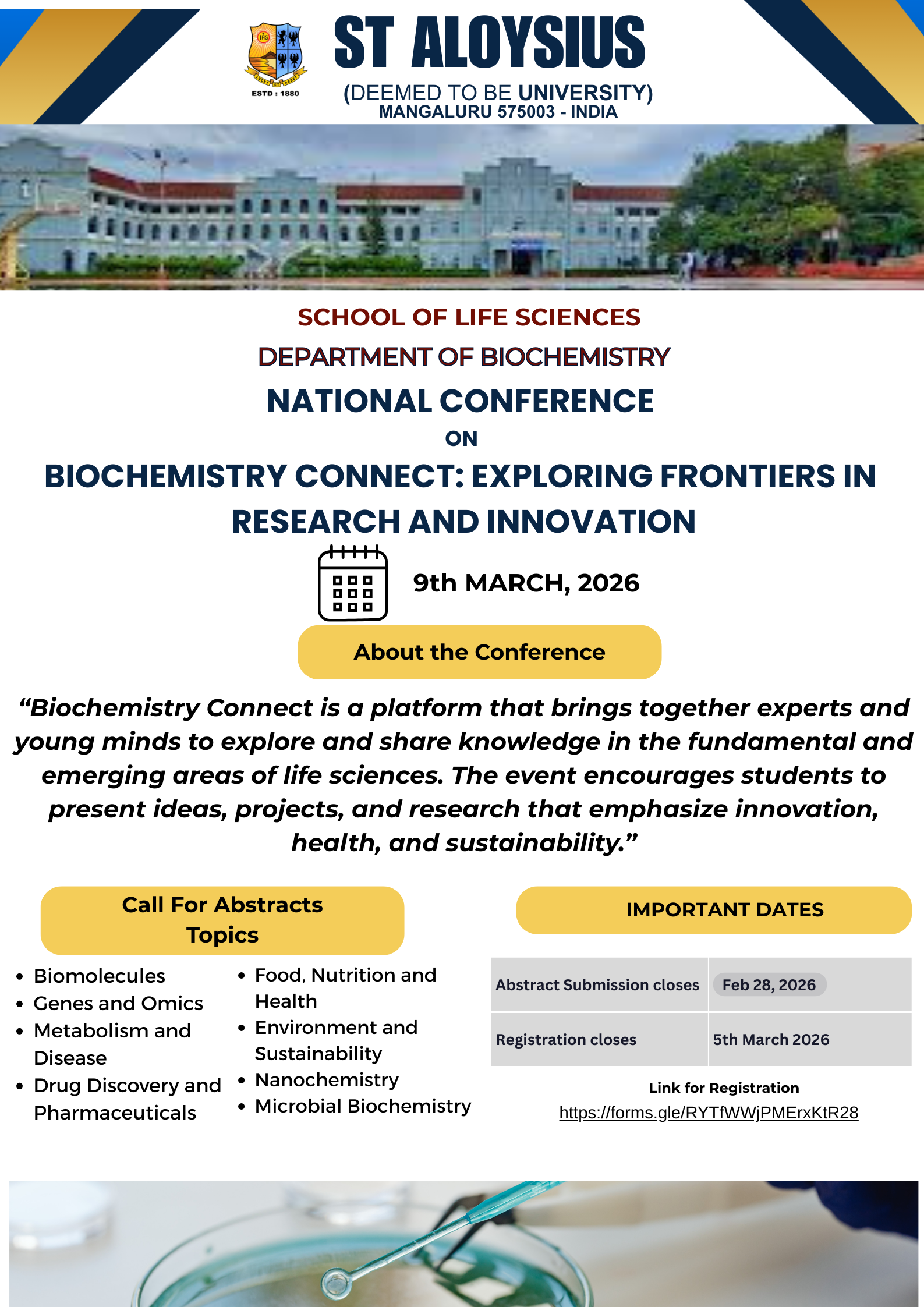 Biochemistry Connect: Exploring Frontiers in Research and Innovation
